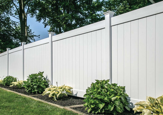 White Vinyl Fence Panels - BarrierBoss™